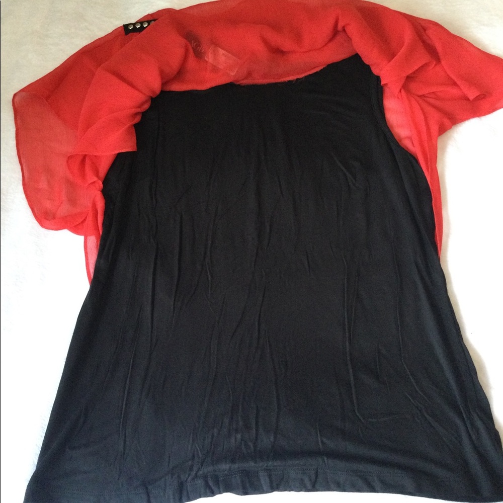 AGB Red Top attached to black tank top Size:XL - Picture 5 of 8